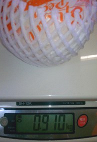 梨の重量測定